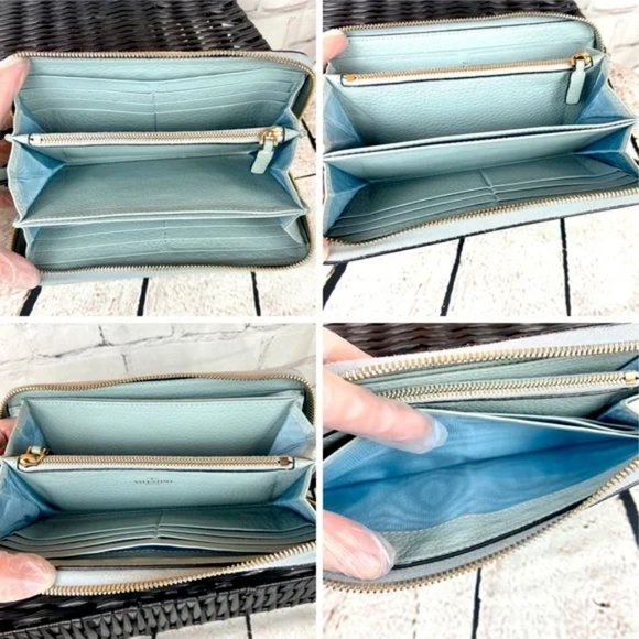 Valentino ROCKSTUD Garavani ZIPPY Zip around  long WALLET GREAT! - Picture 13 of 16